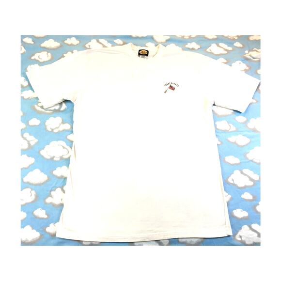 Tommy Bahama T-Shirt Lost Republic Flags Oars Rd WH BL L - Picture 1 of 5